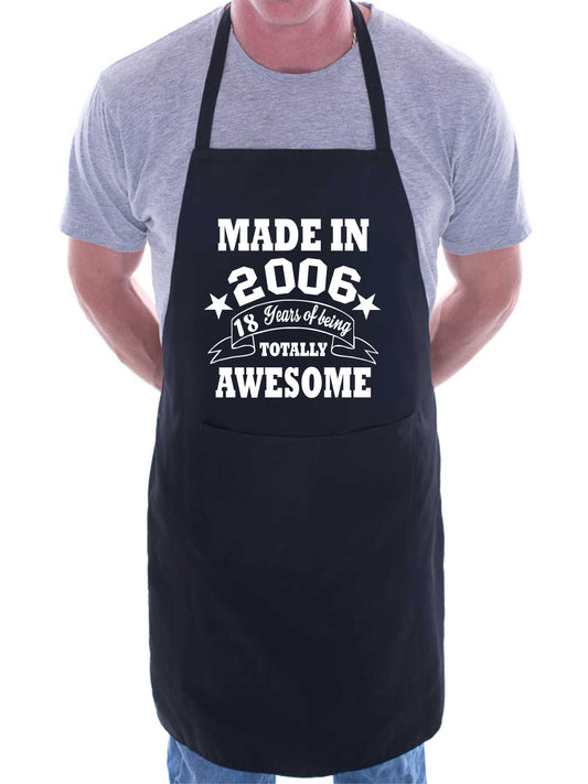 18th Birthday Made In 2006 18th Birthday BBQ Cooking Funny Novelty Apron