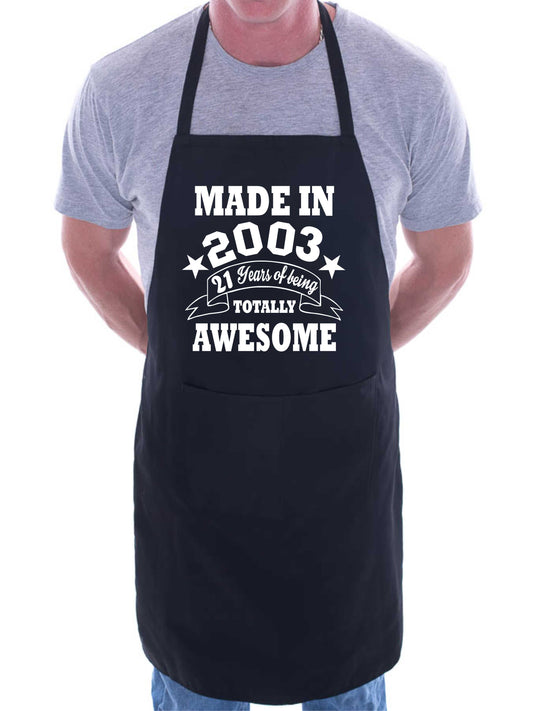 21st Birthday Made In 2003 BBQ Cooking Funny Novelty Apron