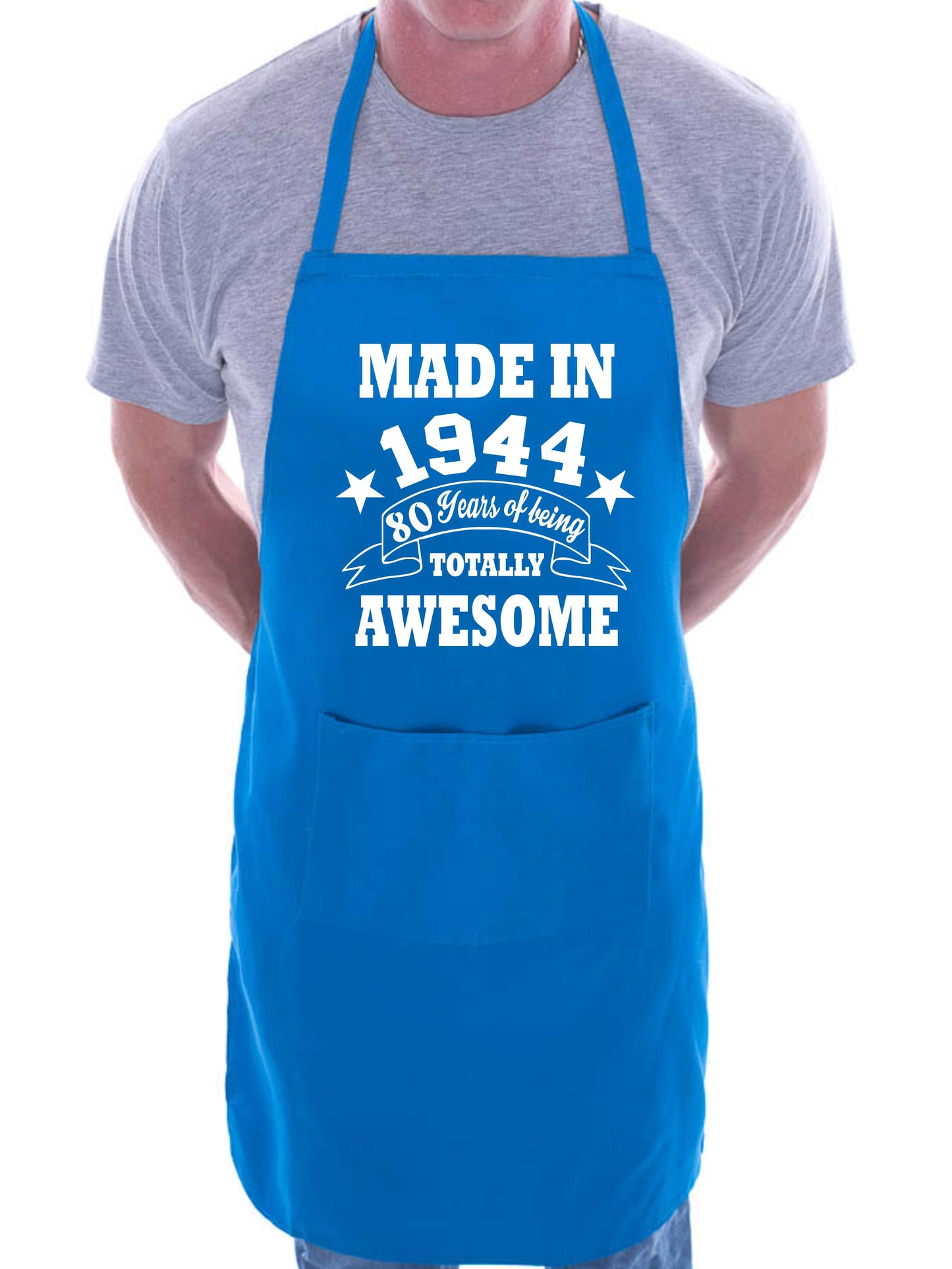 80th Birthday Made In 1944 BBQ Cooking Funny Novelty Apron