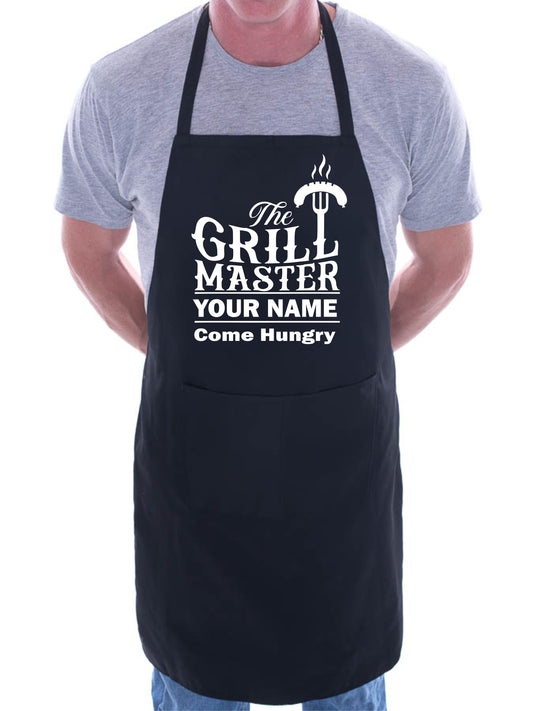 Personalised Apron The Grill Master Any Name Father's Day Birthday Funny Gift