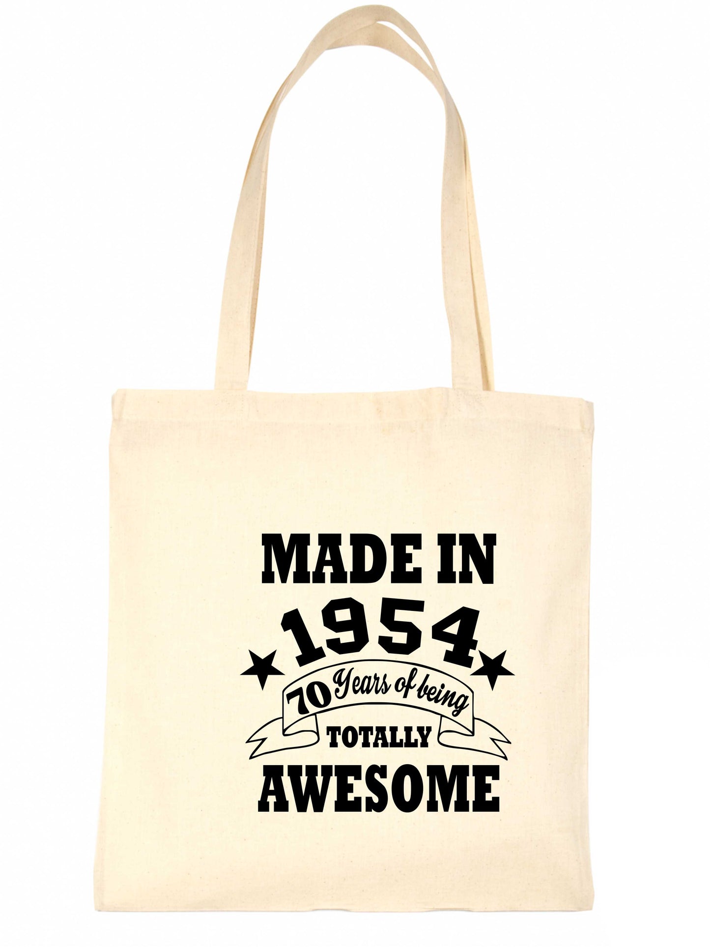 Made In 1954 Tote Bag 70th Birthday Shopping Tote Reusable Bag For Life