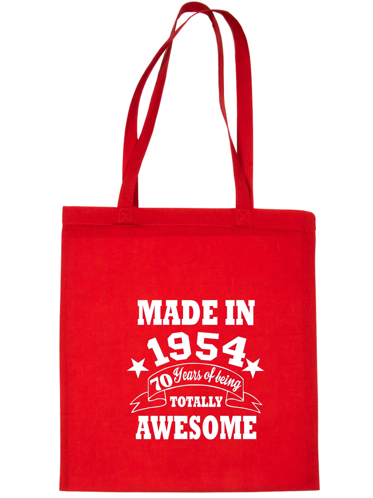 Made In 1954 Tote Bag 70th Birthday Shopping Tote Reusable Bag For Life