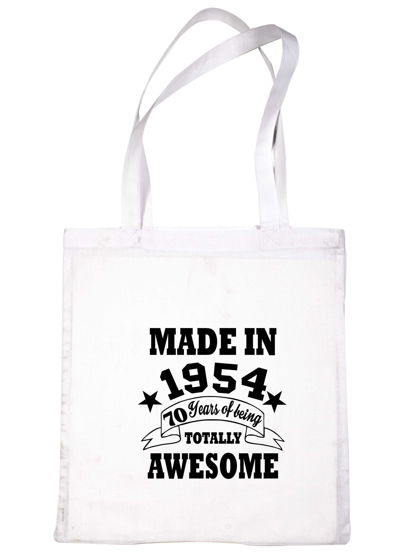 Made In 1954 Tote Bag 70th Birthday Shopping Tote Reusable Bag For Life
