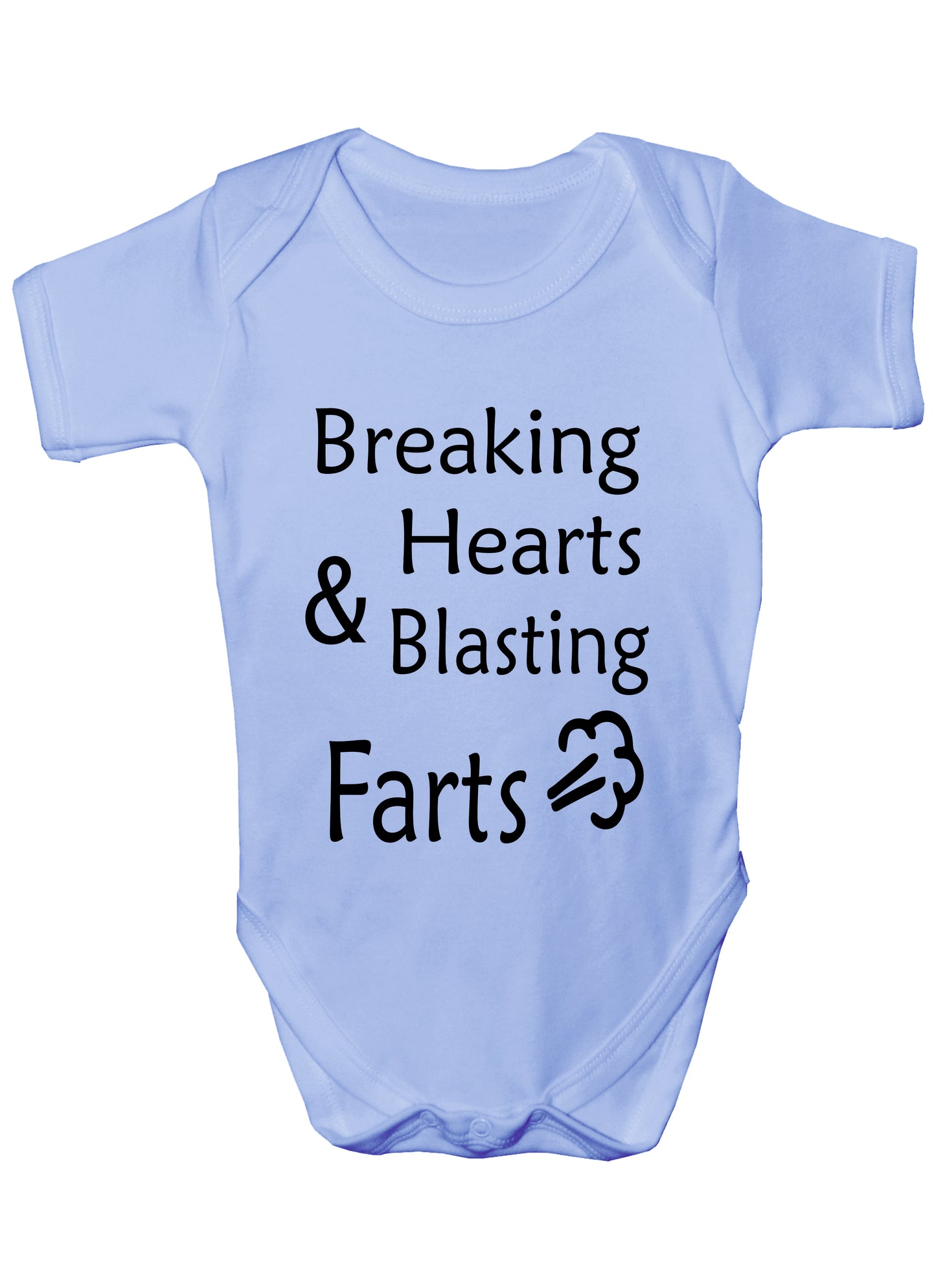 Breaking Hearts Funny Short Sleeve Babygrow Baby Vest Romper Bodysuit 0 - 18 Months