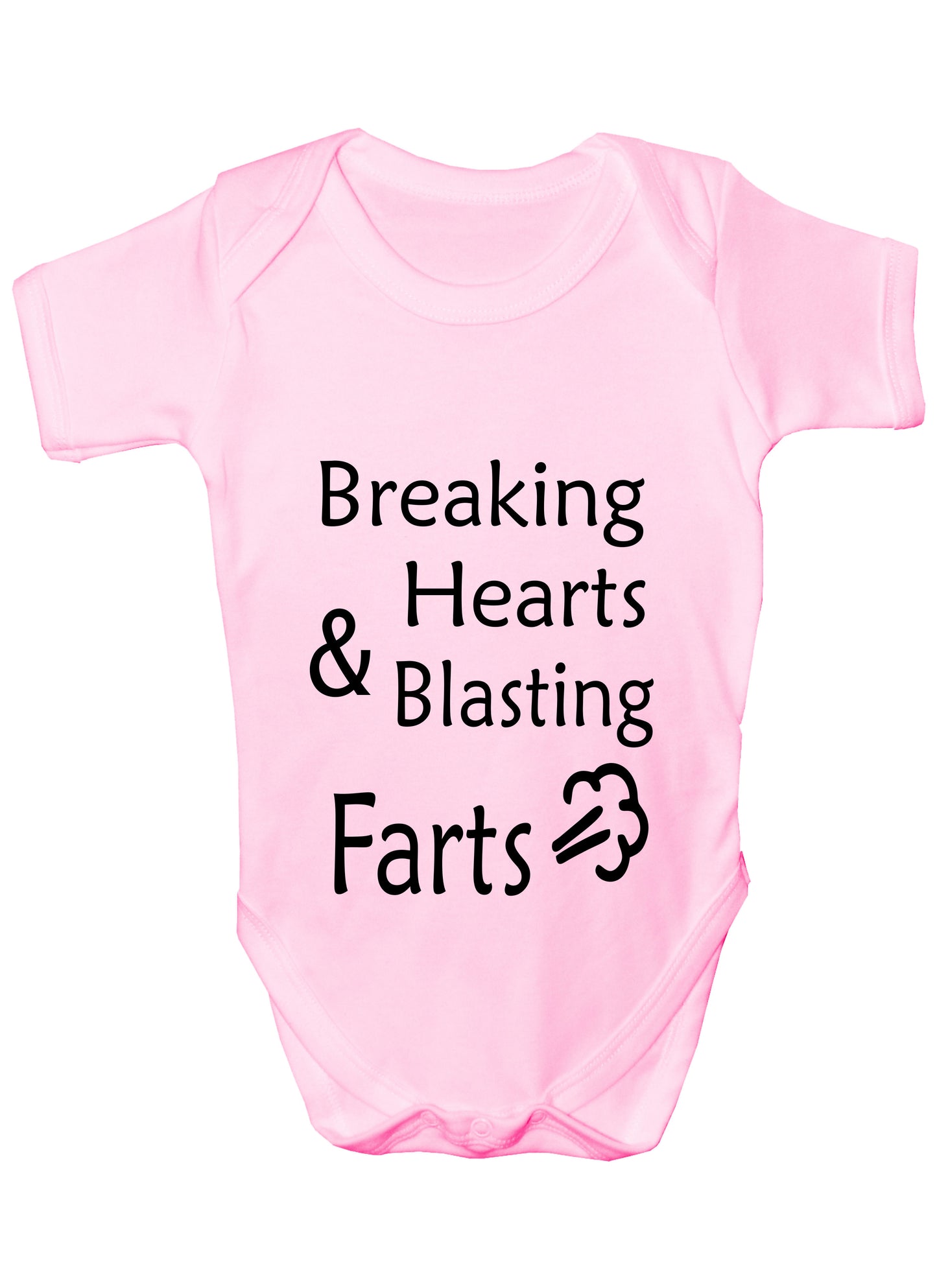 Breaking Hearts Funny Short Sleeve Babygrow Baby Vest Romper Bodysuit 0 - 18 Months