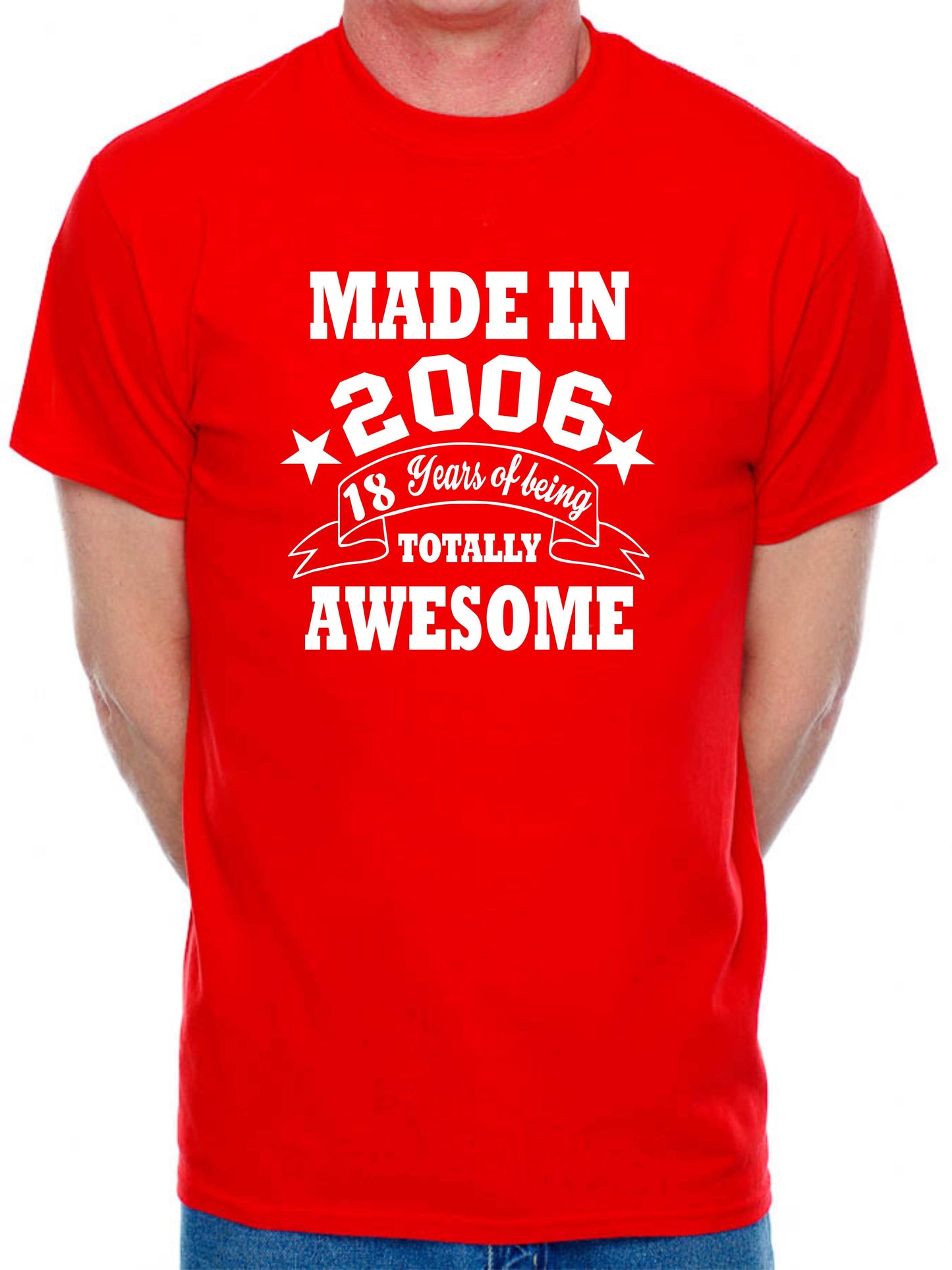 Made in 2006 18 Years of Being Awesome Men's T-Shirt 18th Birthday