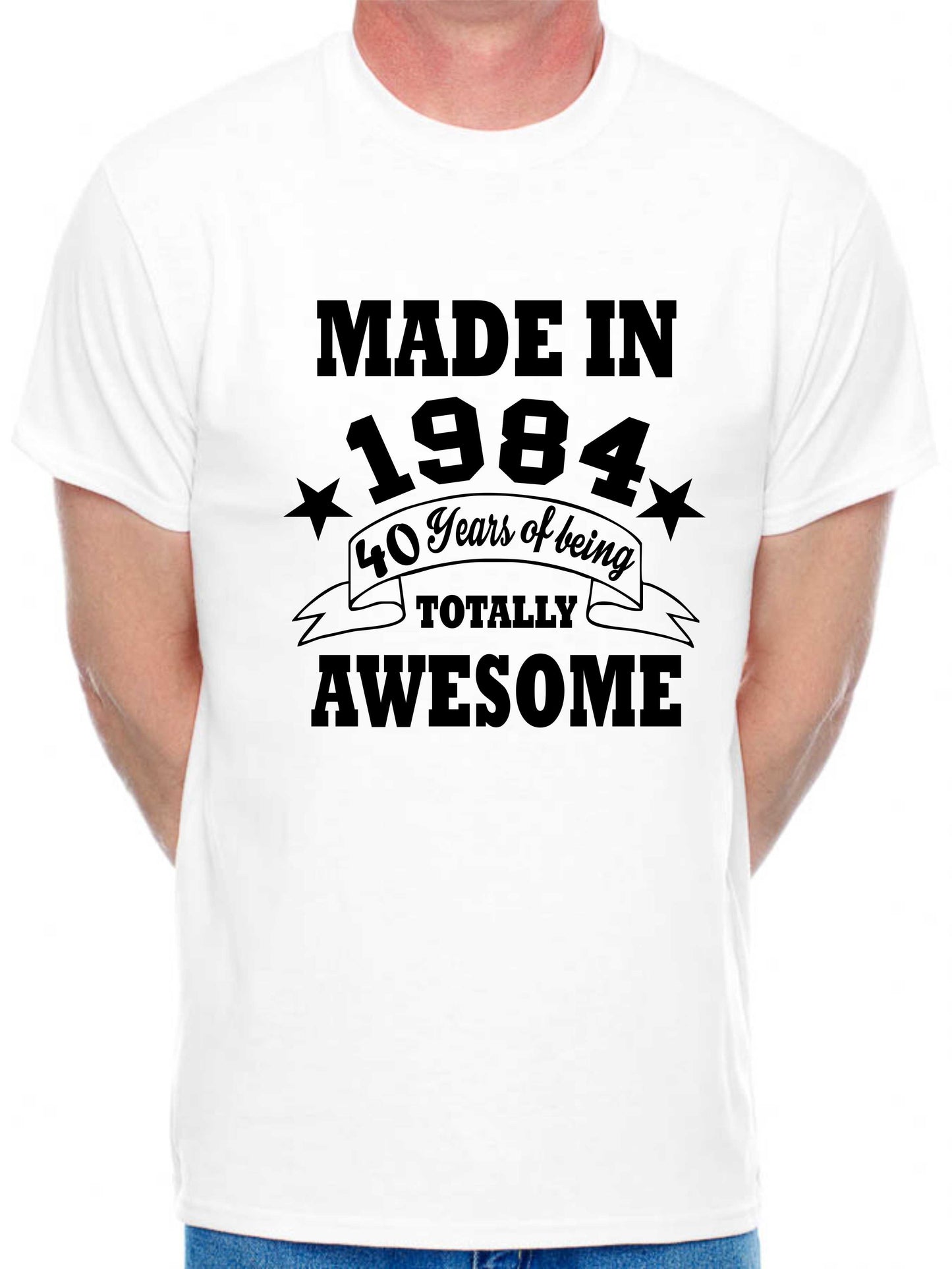 Made in 1984 40 Years of Being Awesome Men's T-Shirt 40th Birthday