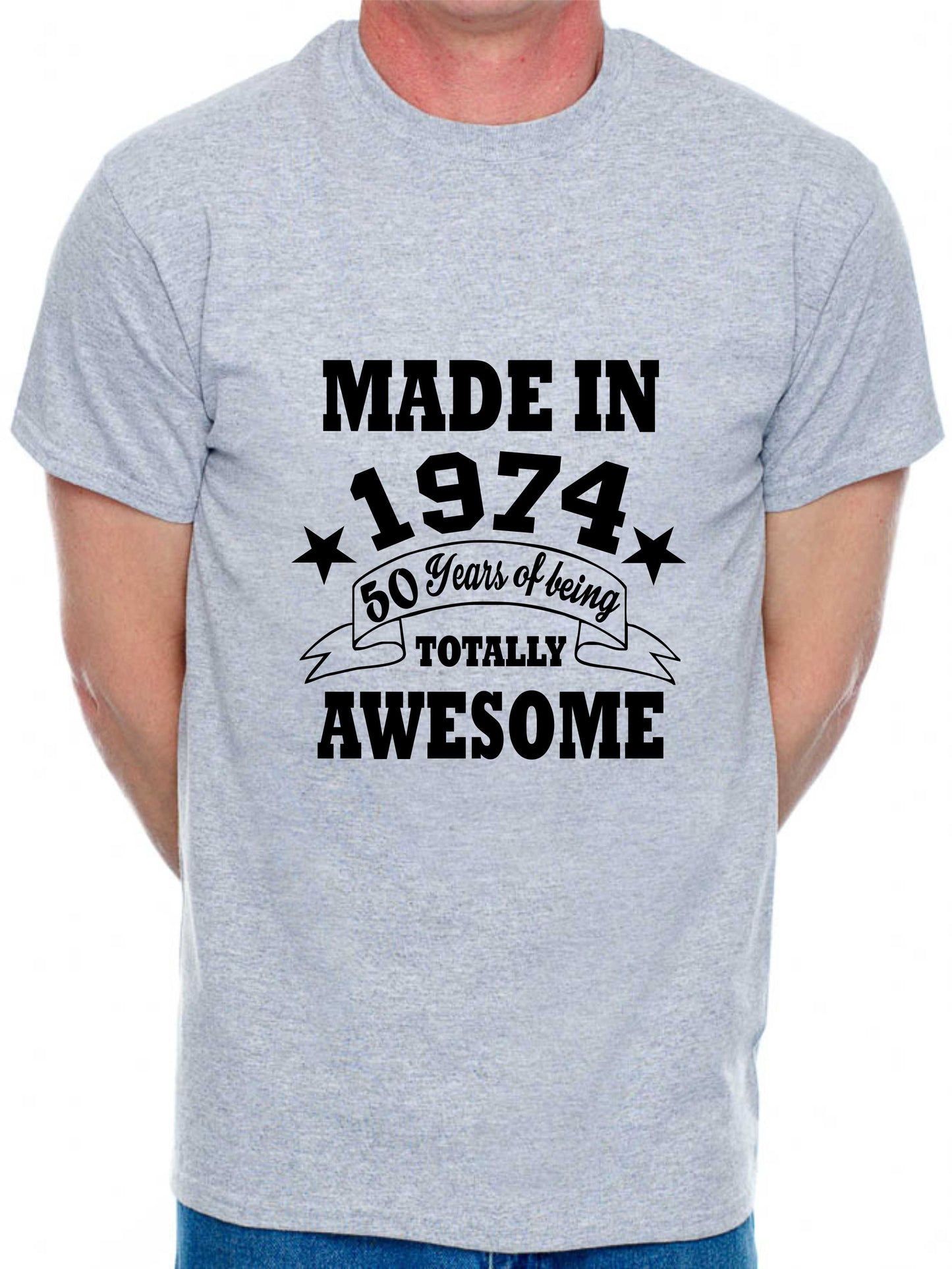 Made in 1974 50 Years of Being Awesome Men's T-Shirt 50th Birthday