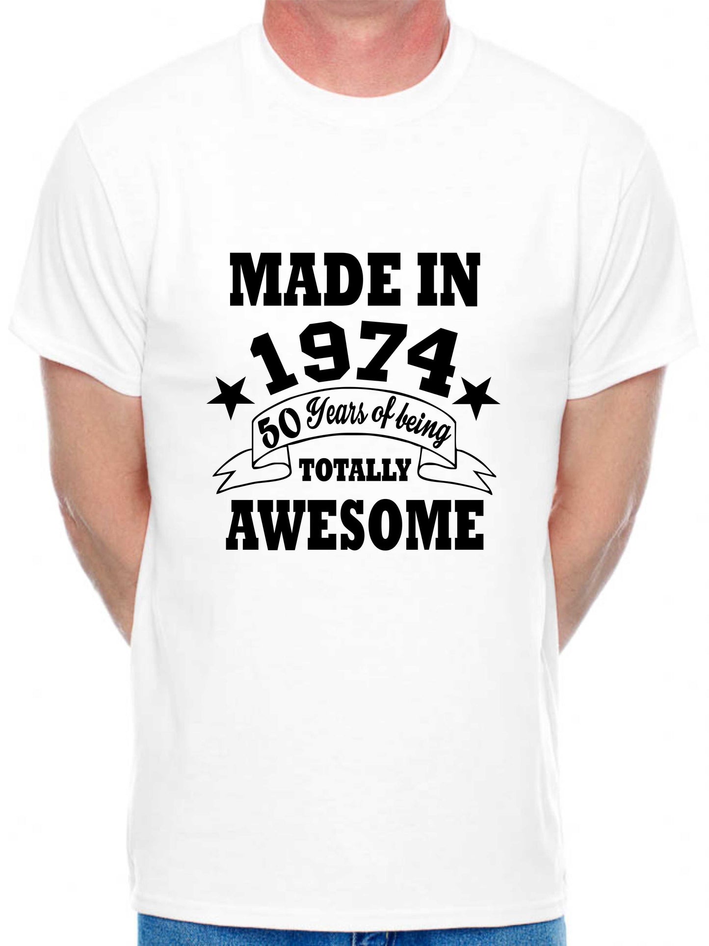 Made in 1974 50 Years of Being Awesome Men's T-Shirt 50th Birthday