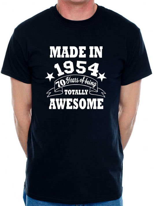 Made in 1954 70 Years of Being Awesome Men's T-Shirt 70th Birthday