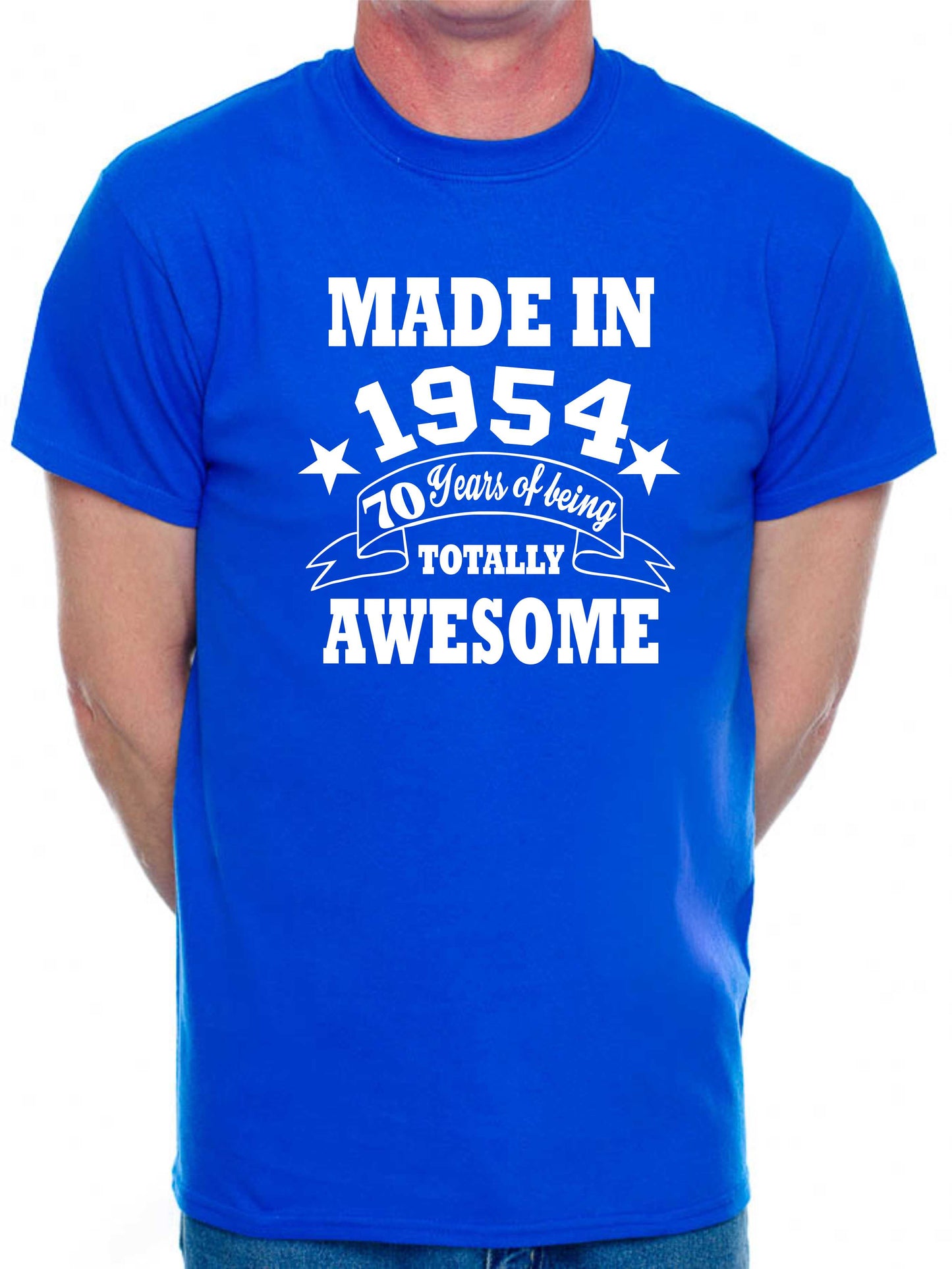 Made in 1954 70 Years of Being Awesome Men's T-Shirt 70th Birthday