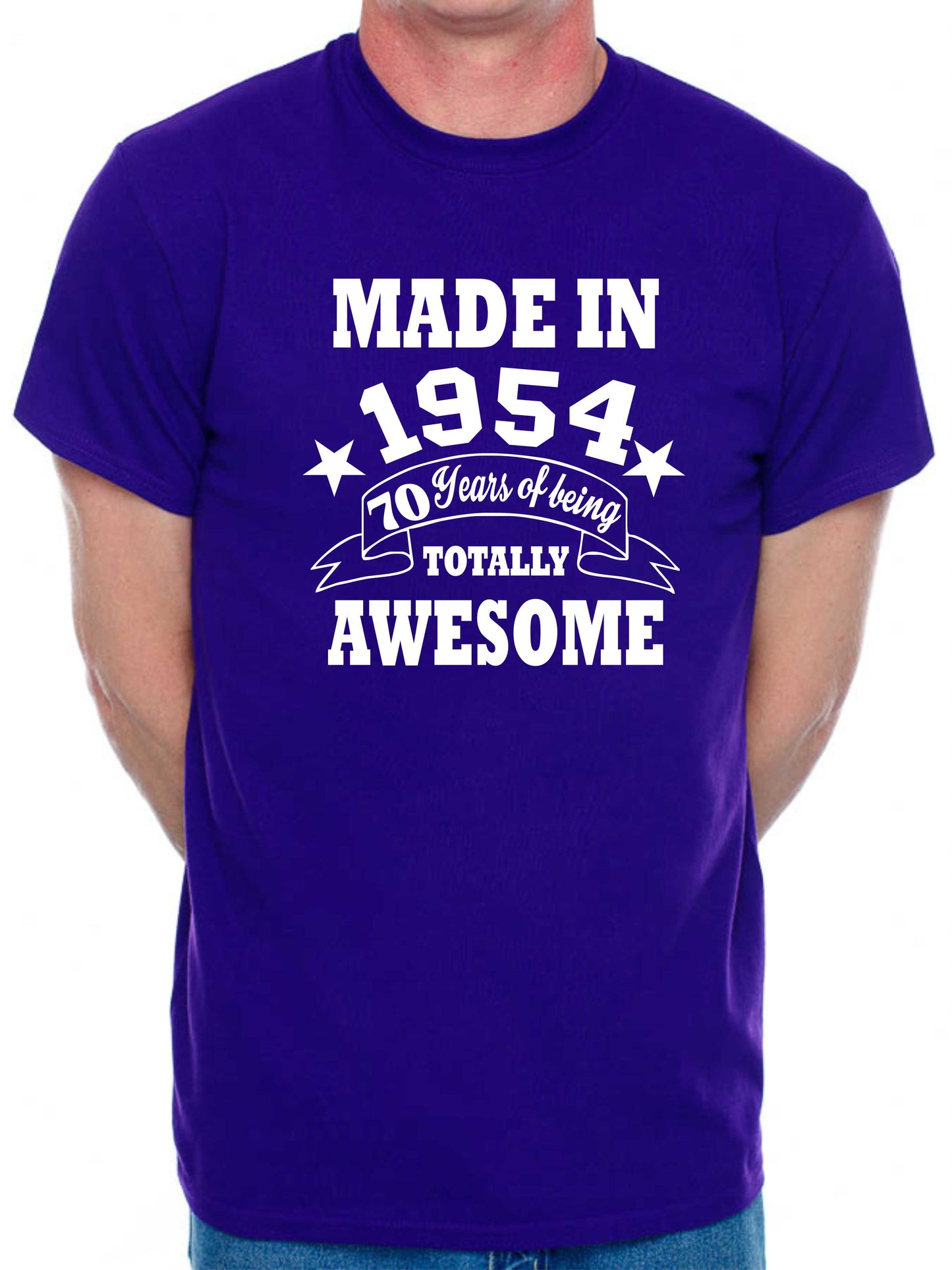 Made in 1954 70 Years of Being Awesome Men's T-Shirt 70th Birthday