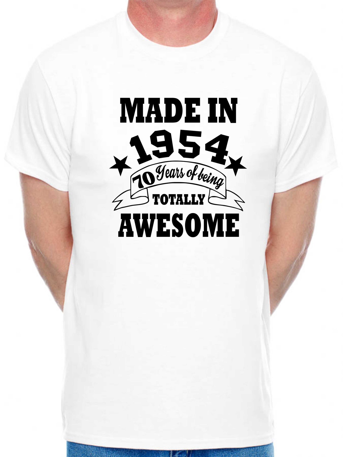Made in 1954 70 Years of Being Awesome Men's T-Shirt 70th Birthday