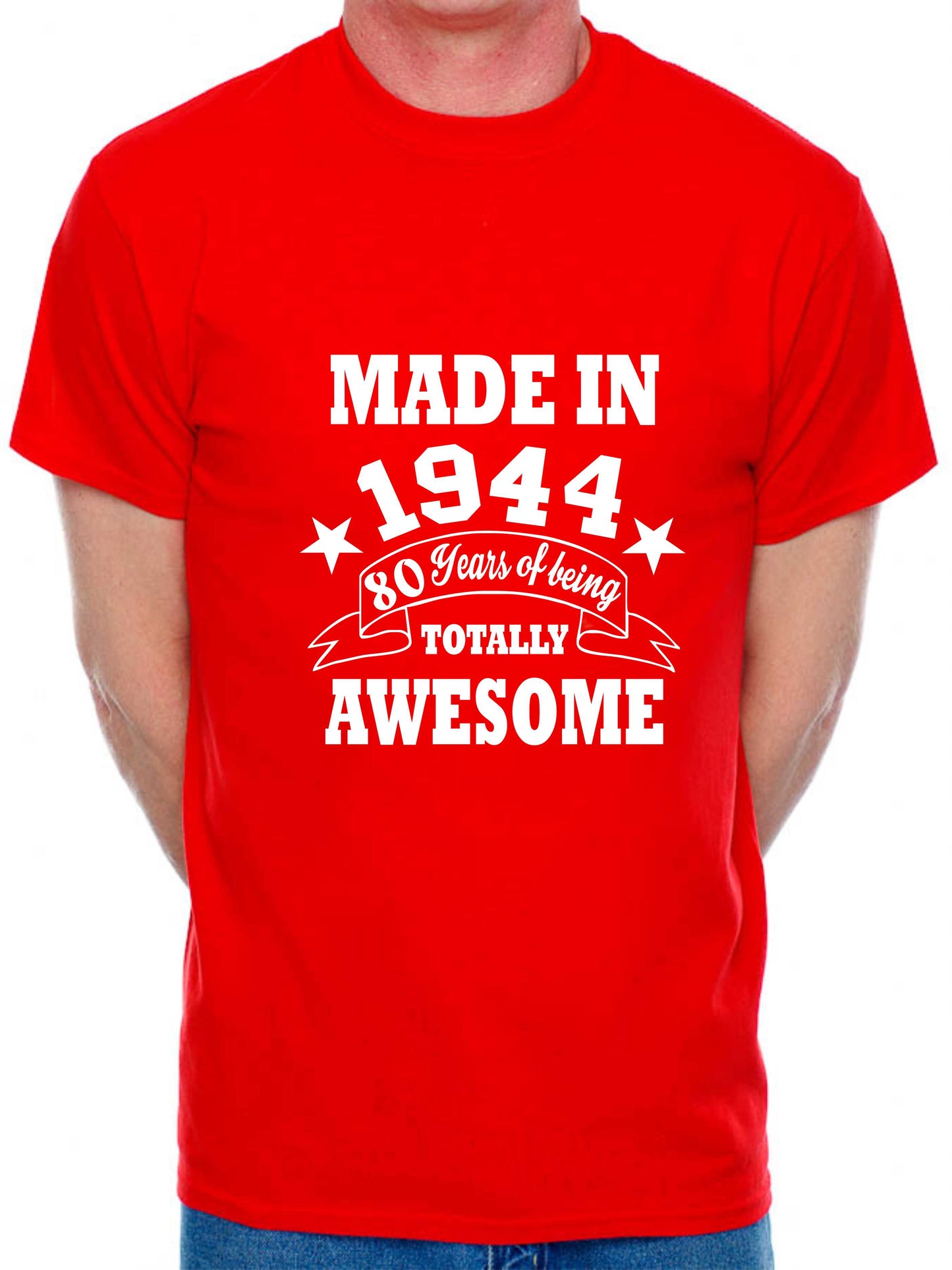 Made in 1944 80 Years of Being Awesome Men's T-Shirt 80th Birthday