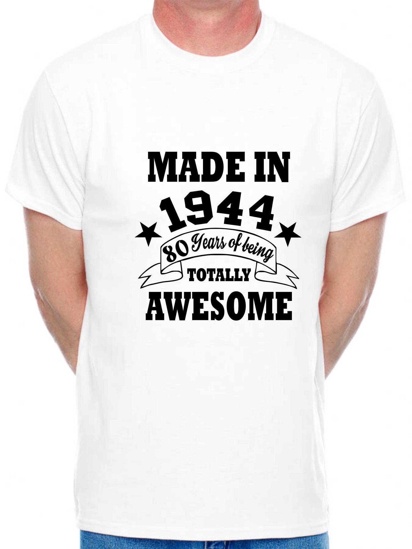Made in 1944 80 Years of Being Awesome Men's T-Shirt 80th Birthday