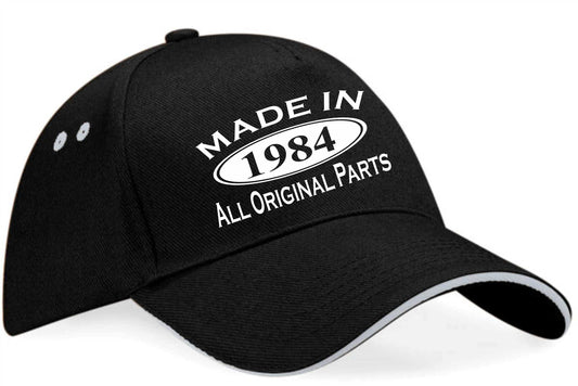 Made In 1984 Baseball Cap 40th Birthday Gift Age 40 For Men & Women
