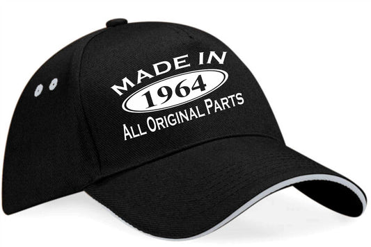 Made In 1964 Baseball Cap 60th Birthday Gift Age 60 For Men & Women