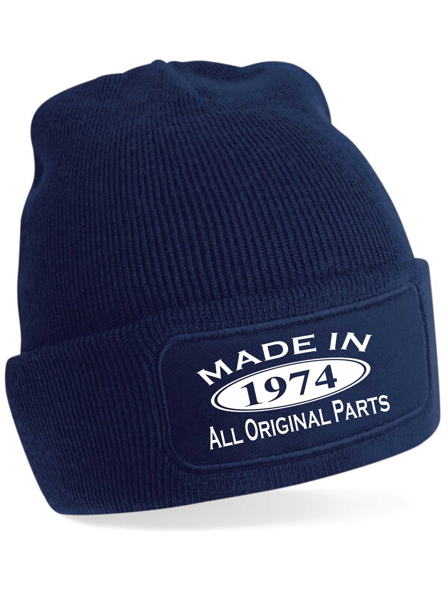 Made In 1974 Beanie Hat 50th Birthday Gift Great For Men & Women