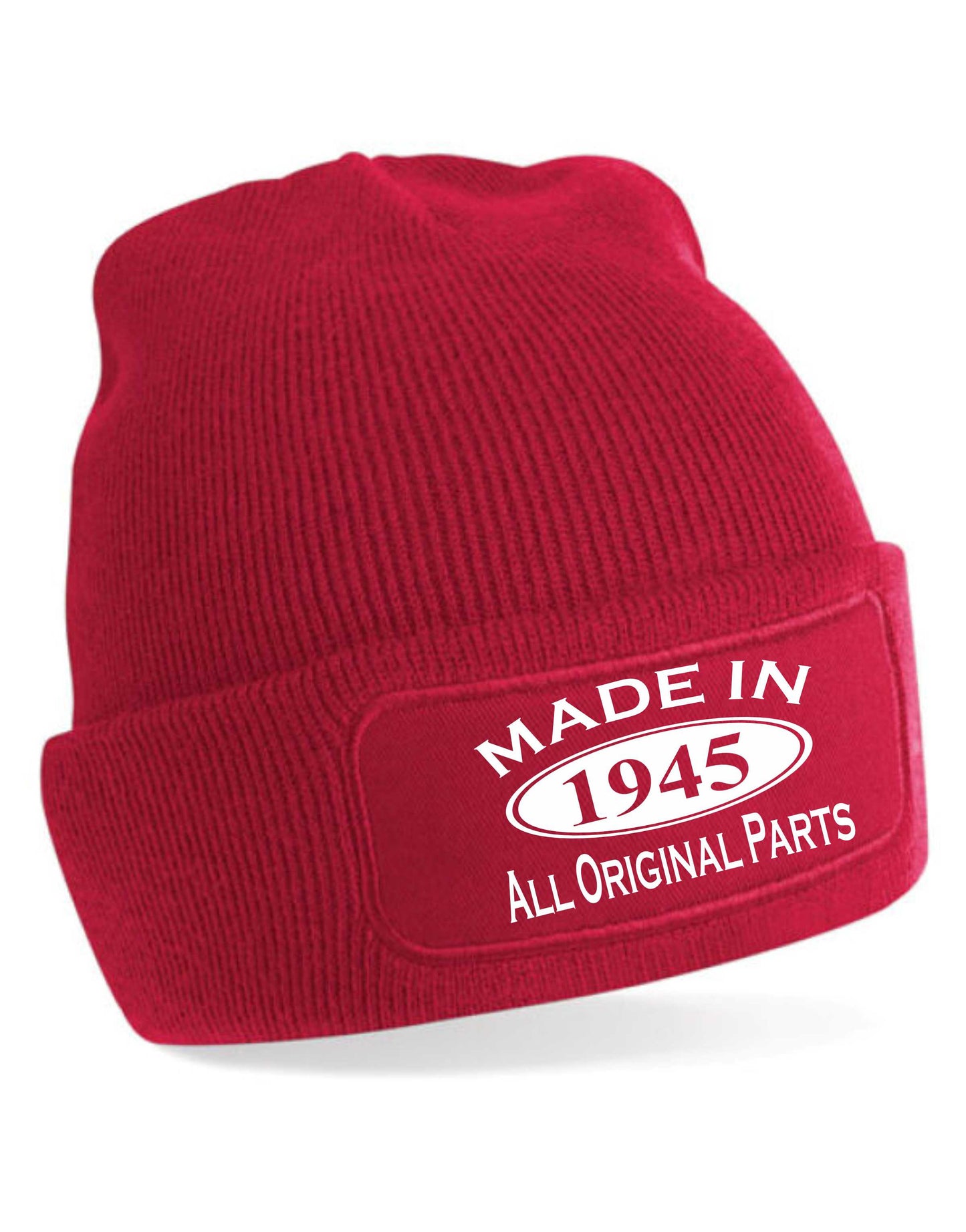 Made In 1945 Beanie Hat 80th Birthday Gift Great For Men & Women