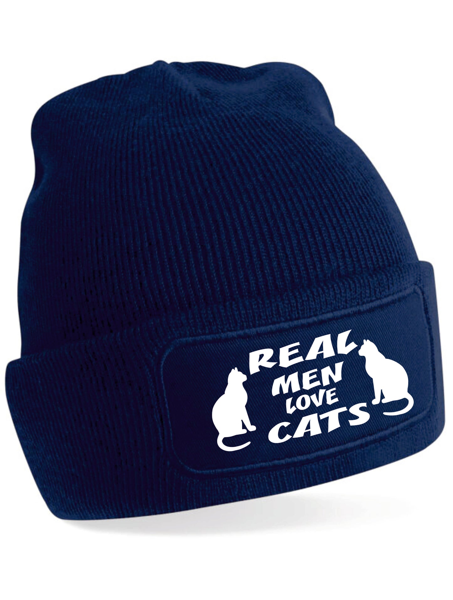 Real Men Love Cats Beanie Hat Birthday Gift Cat Lovers Great For Men