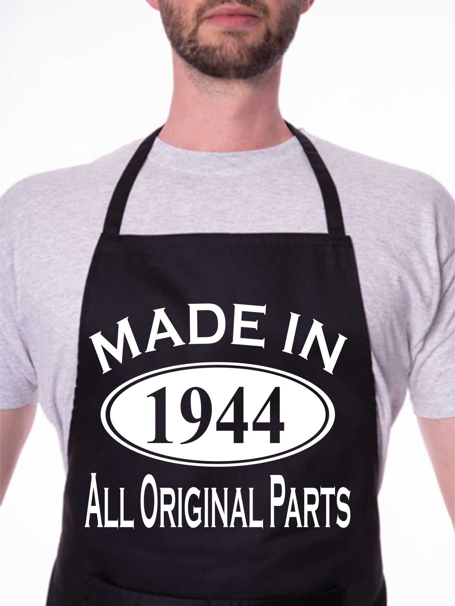 Made In 1944 80th Birthday BBQ Cooking Funny Novelty Apron