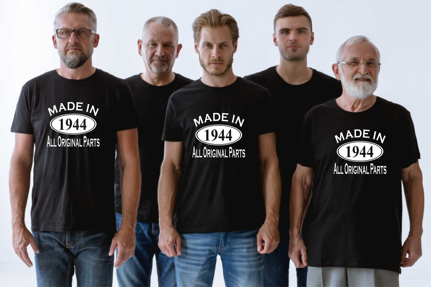 Made in 1944 80th Men's Birthday T-Shirt Age 80
