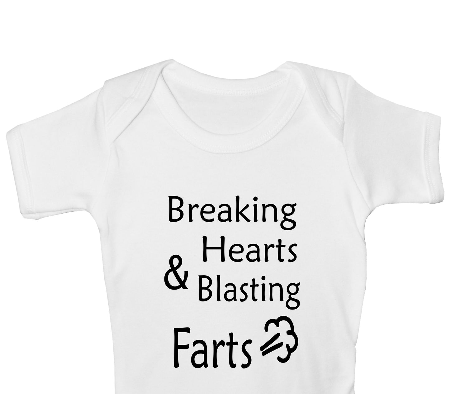 Breaking Hearts Funny Short Sleeve Babygrow Baby Vest Romper Bodysuit 0 - 18 Months