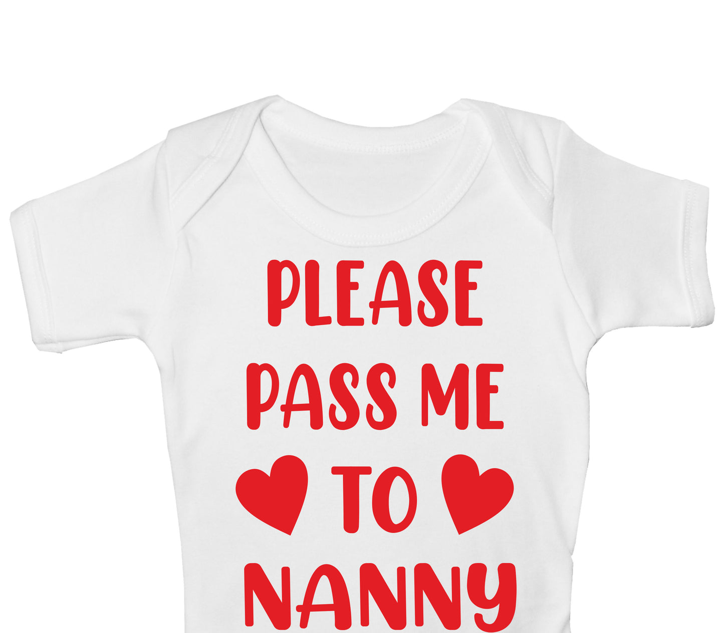Pass Me To Nanny Funny Babygrow Nan Gran Nanny Bodysuit Baby Gift