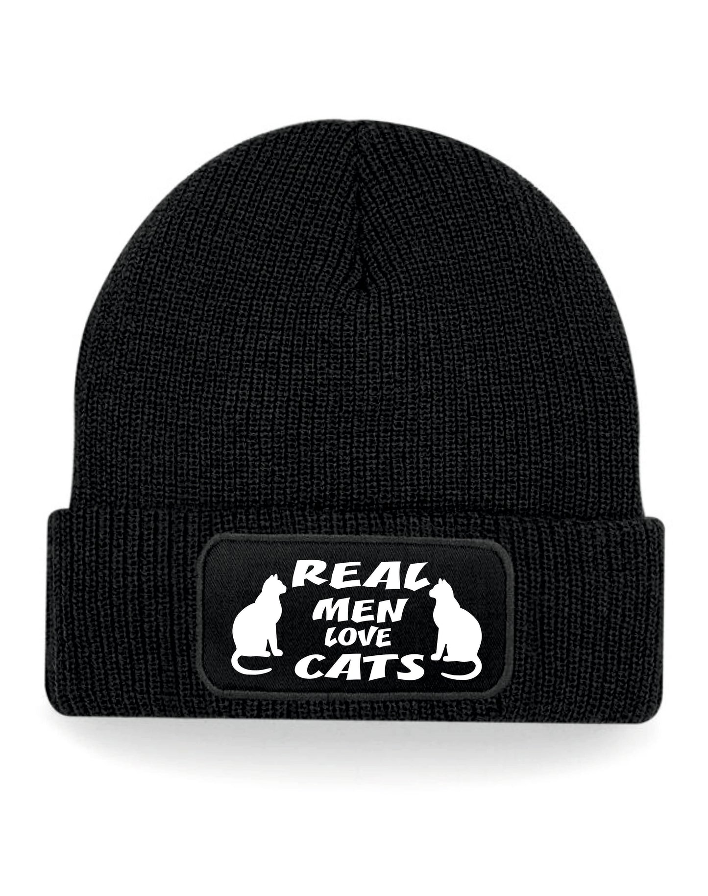 Real Men Love Cats Beanie Hat Birthday Gift Cat Lovers Great For Men