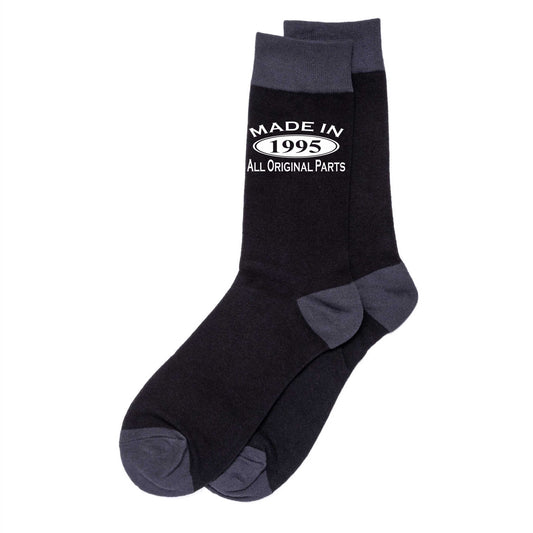 Made in 1995 Mens Socks Black 30th Birthday Gift Great For 30 year Old