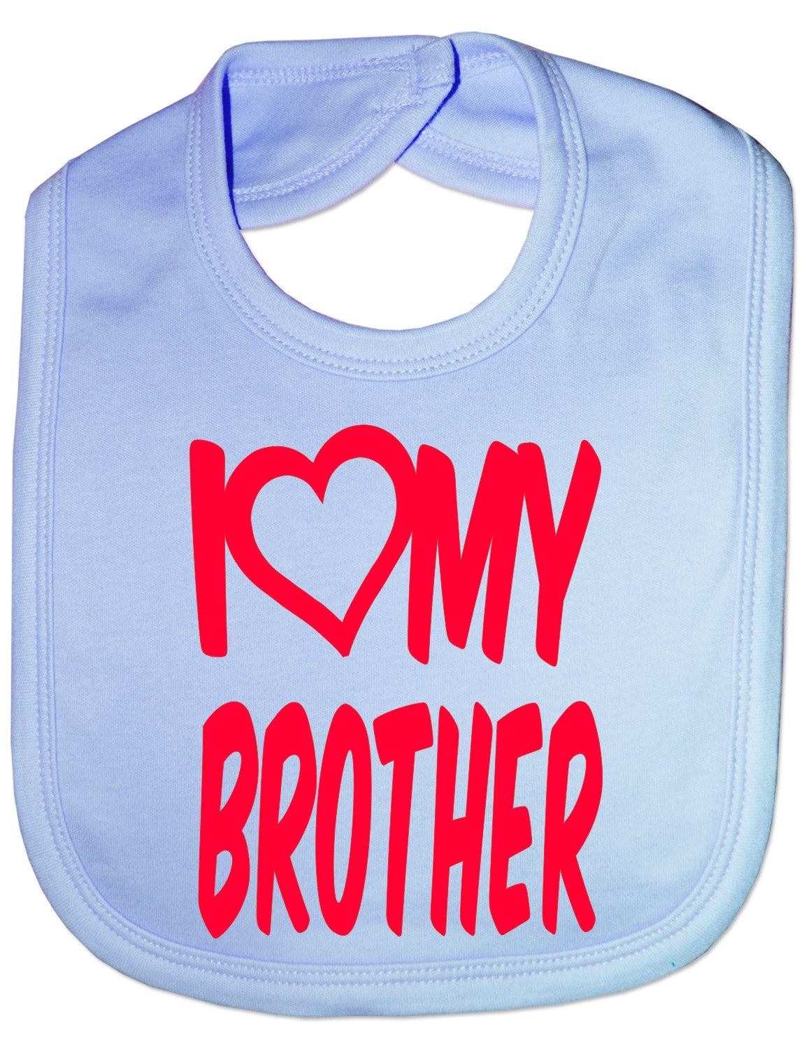 I Love My Brother Boys Girls Baby Feeding Bib