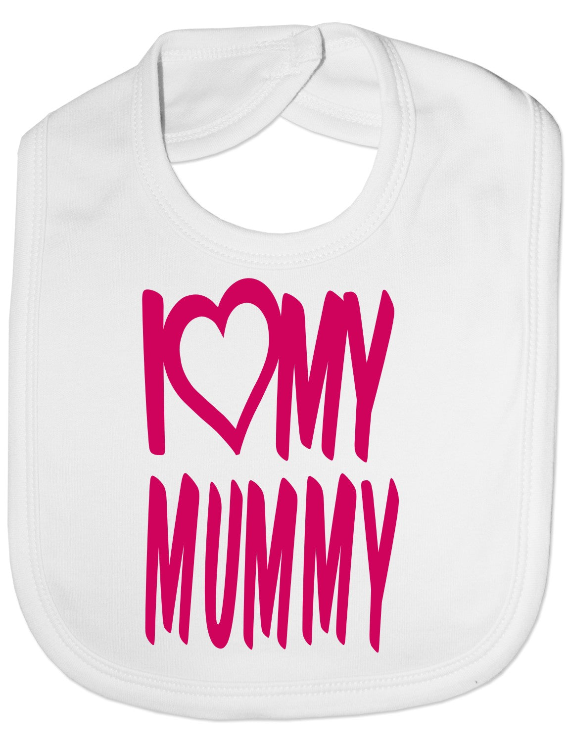 Print4u I Love My Mummy Boys Girls Baby Feeding Bib