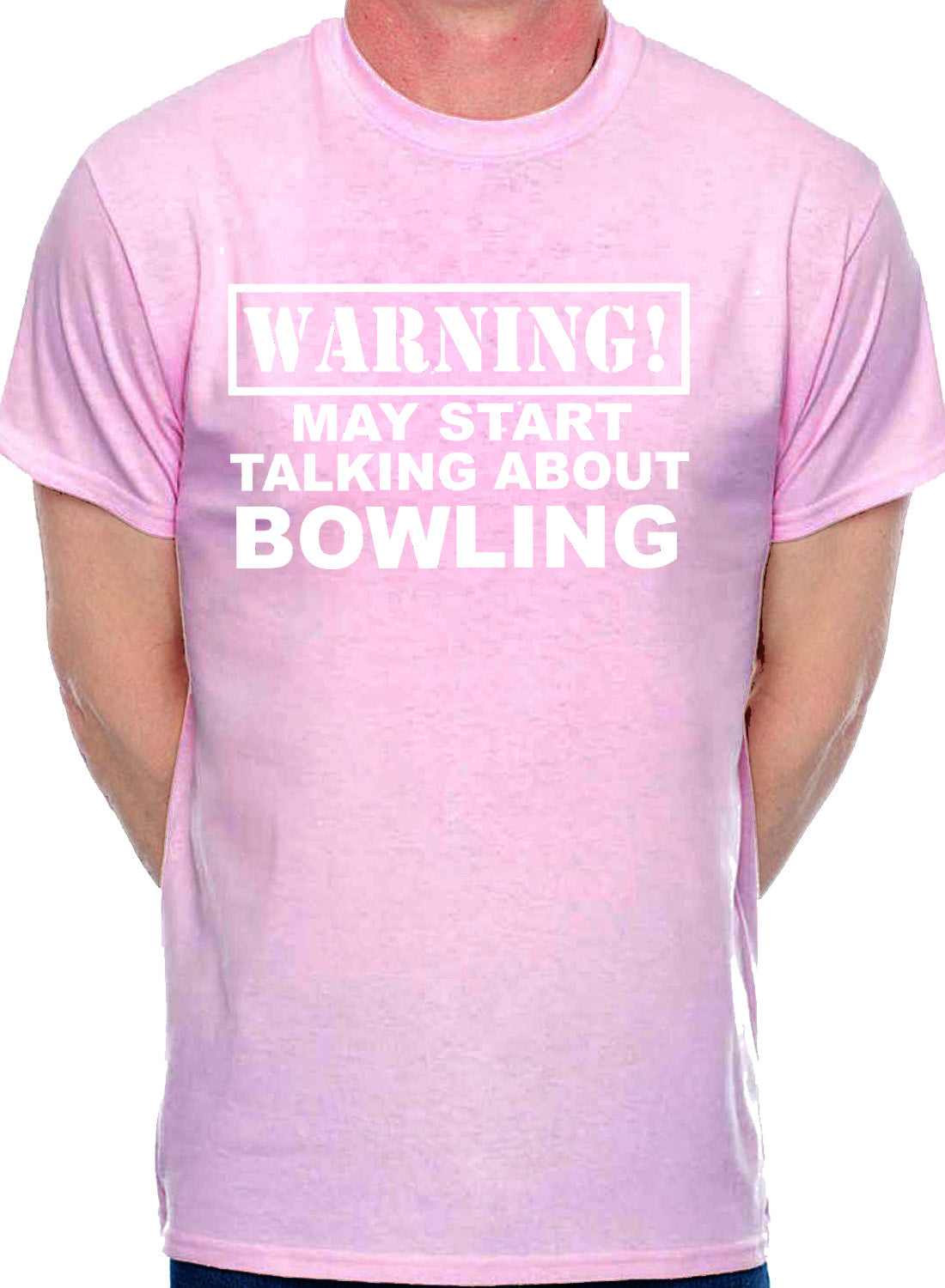 Warning May Talk About Bowling Crown Green Ten Pin Mens T-Shirt