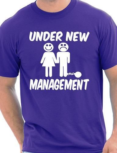 Under New Management Funny Stag Do T-Shirt