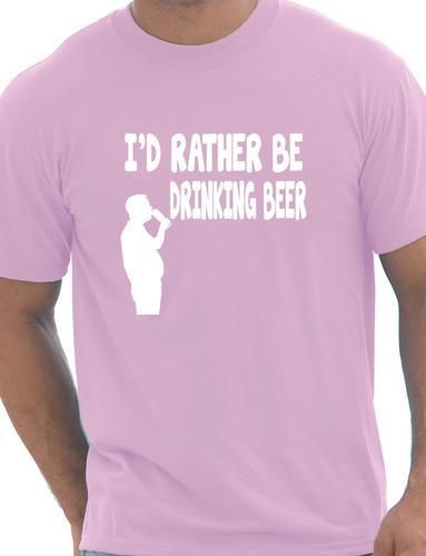 I'd Rather Be Drinking Beer Idea T-Shirt