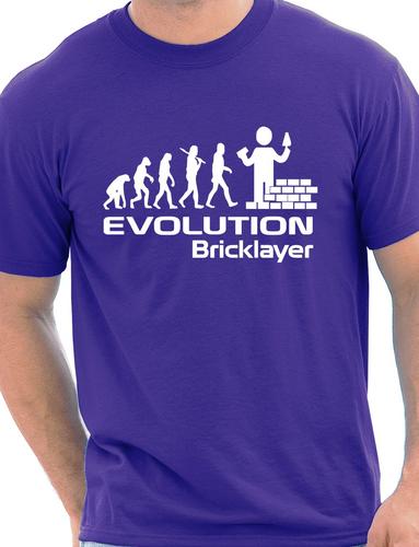 Evolution Of Bricklayer T-Shirt