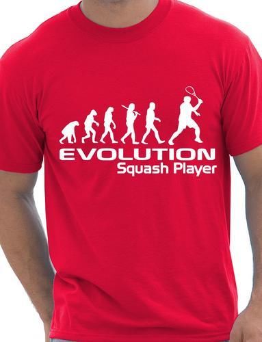 Evolution Of Squash Player T-Shirt