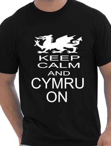 Keep Calm And Cymru On Welsh Rugby Wales T-Shirt