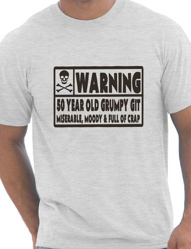 50 Year Old Git Mens 50th Birthday T-Shirt