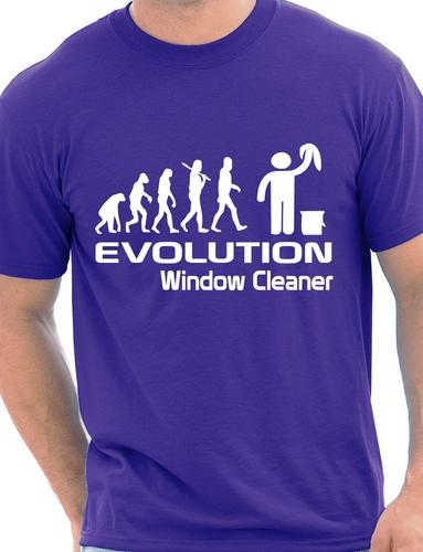 Evolution Of Window Cleaner T-Shirt