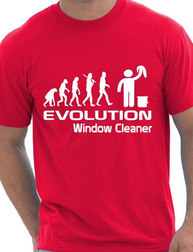 Evolution Of Window Cleaner T-Shirt