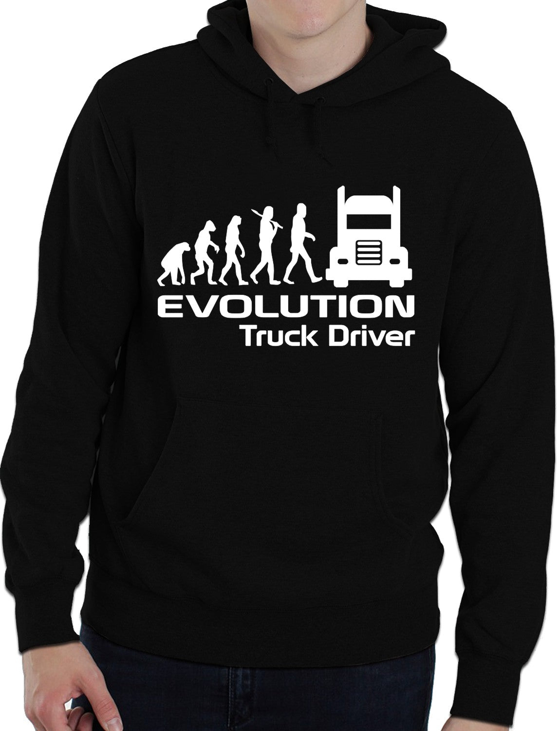 Evolution Of A Trucker Driver Job Work Unisex Hoody