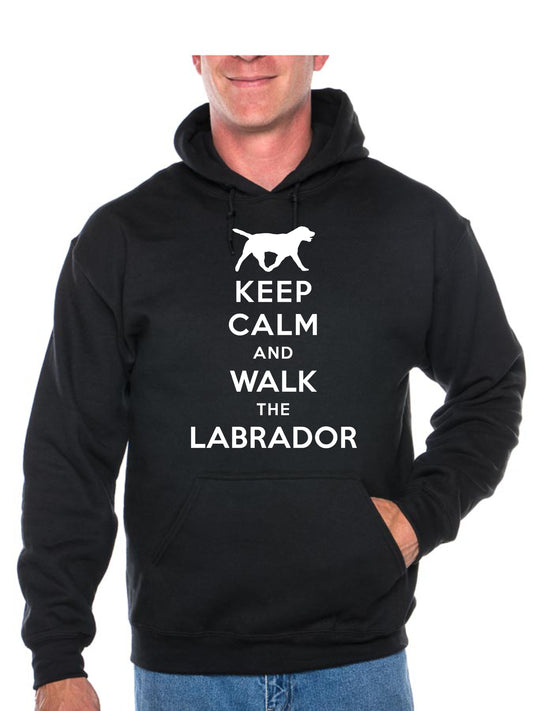 Keep Calm Walk The Labrador Dog Lovers Hoodie Size