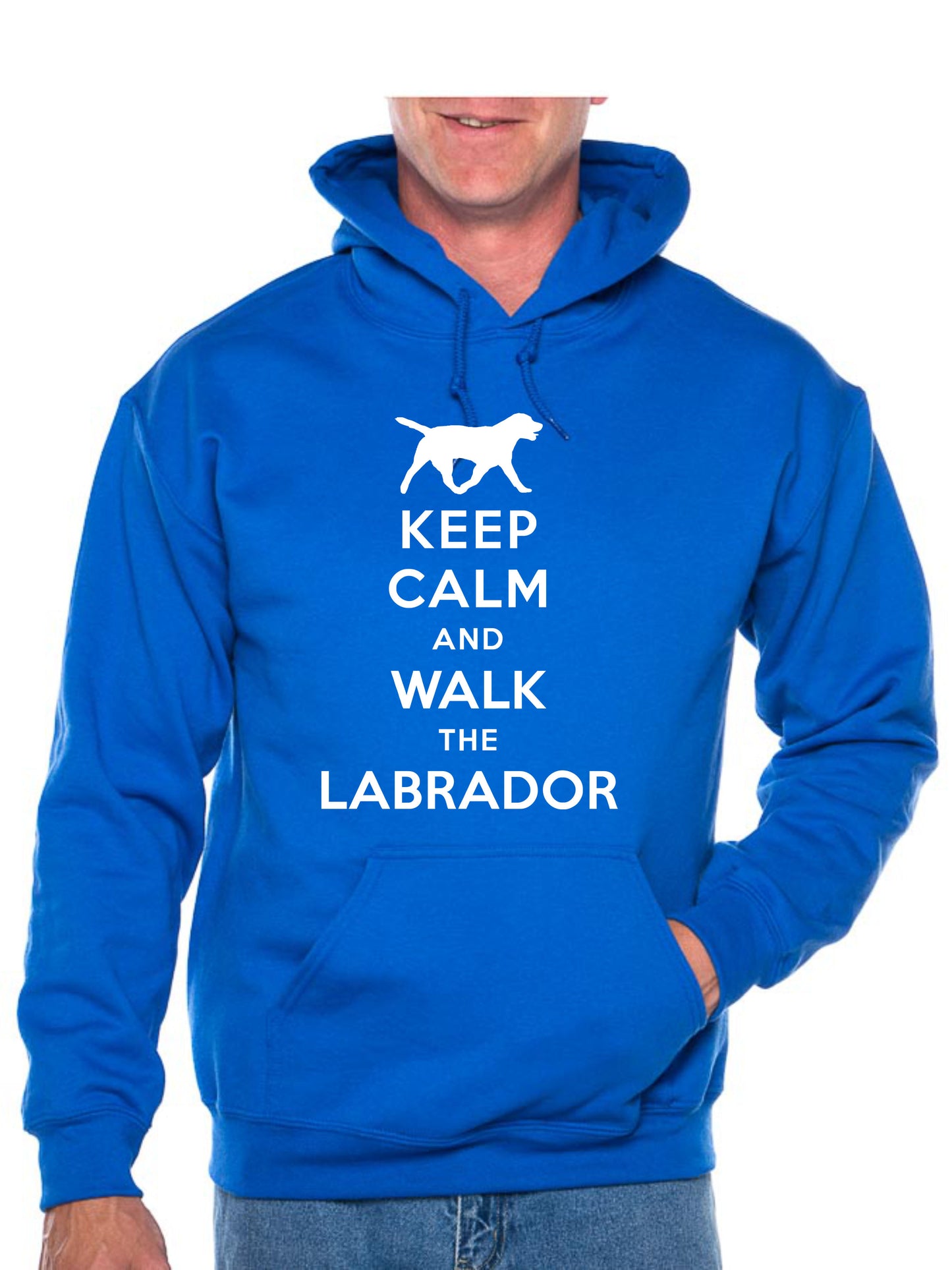 Keep Calm Walk The Labrador Dog Lovers Hoodie Size
