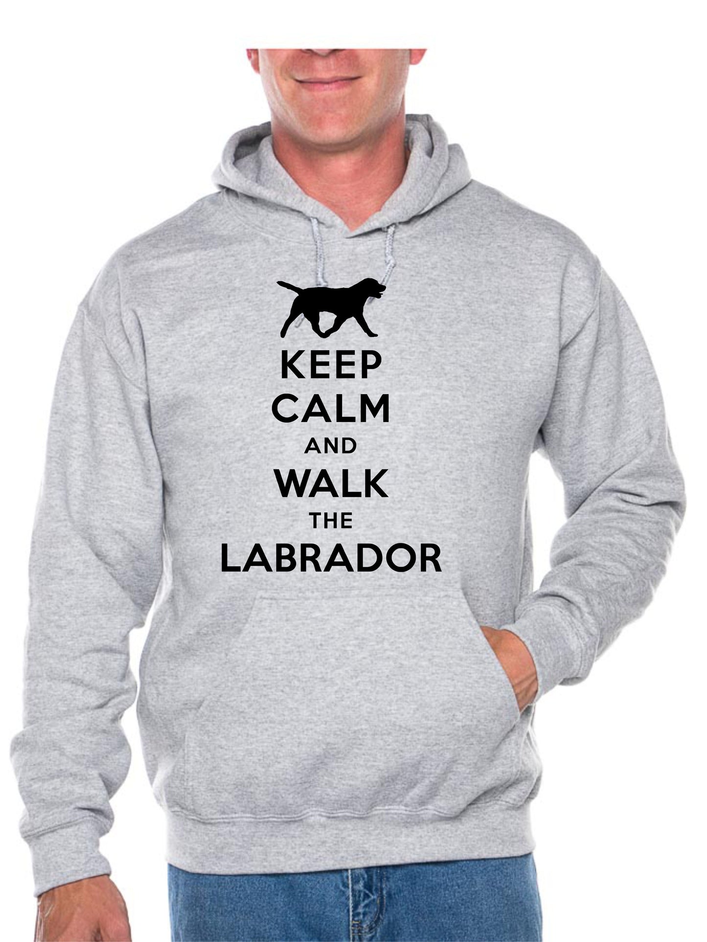 Keep Calm Walk The Labrador Dog Lovers Hoodie Size