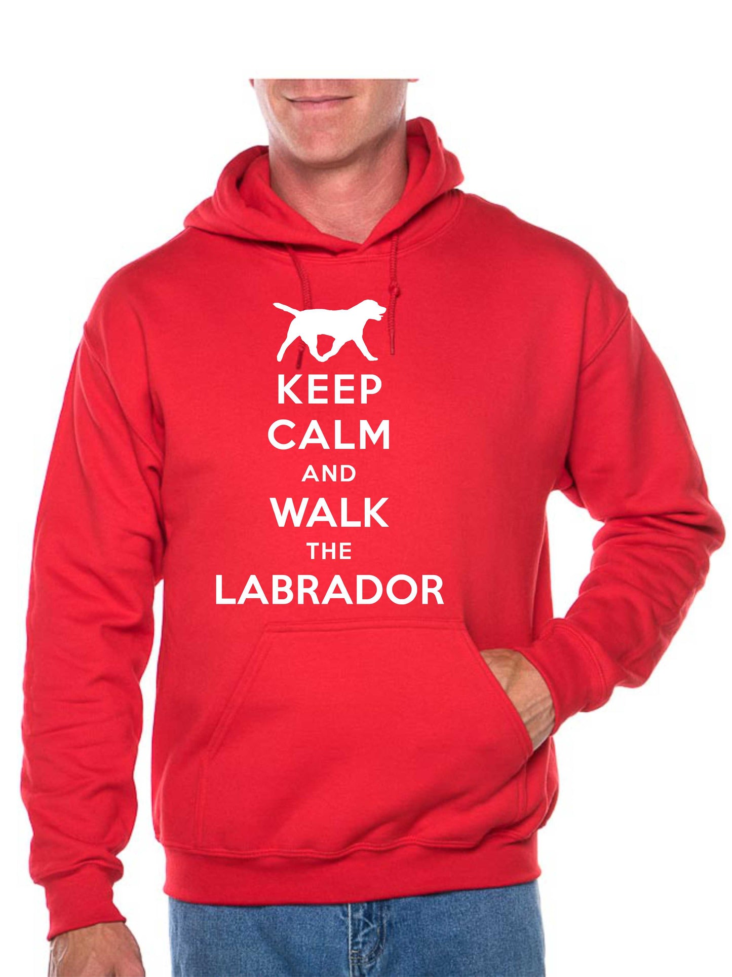 Keep Calm Walk The Labrador Dog Lovers Hoodie Size