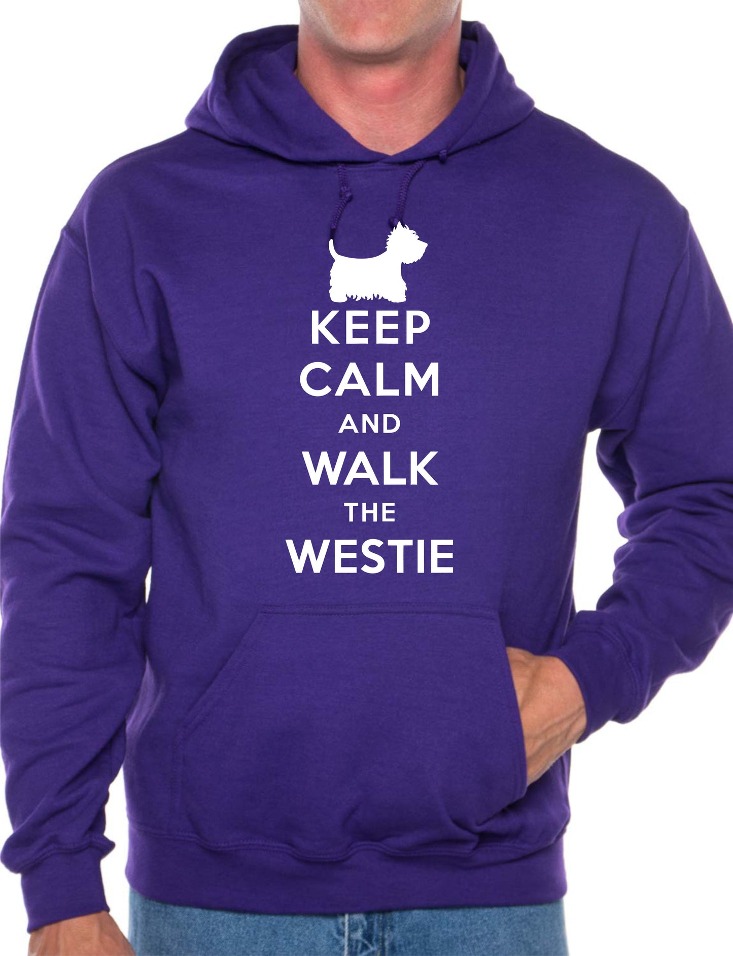 Keep Calm Walk The Westie Dog Lovers Hoodie Size
