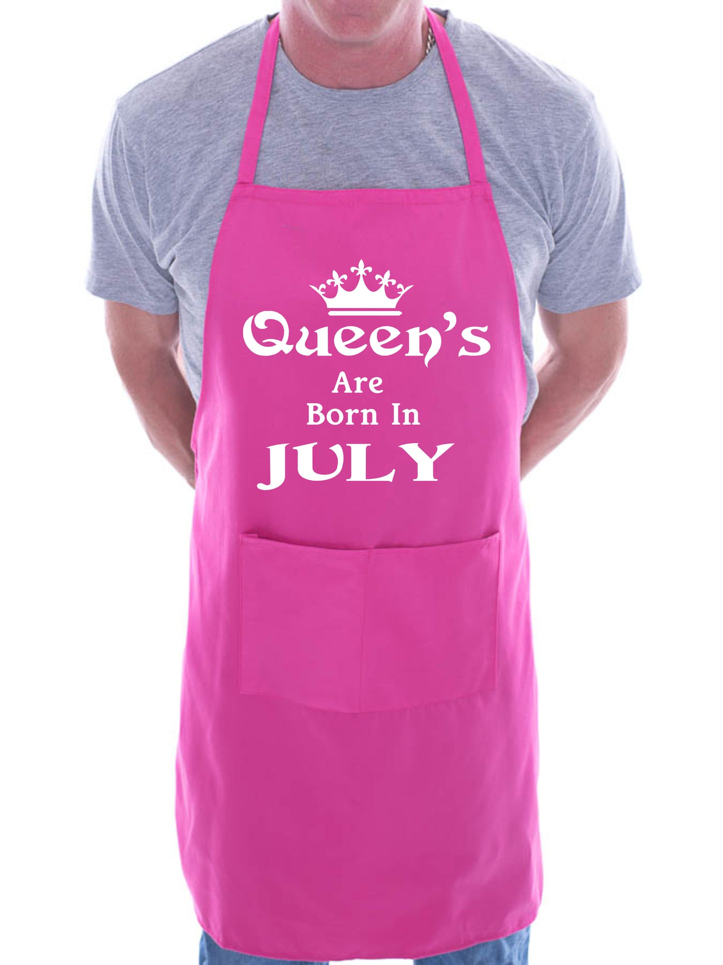 Born In July Birthday Funny Joke BBQ Apron