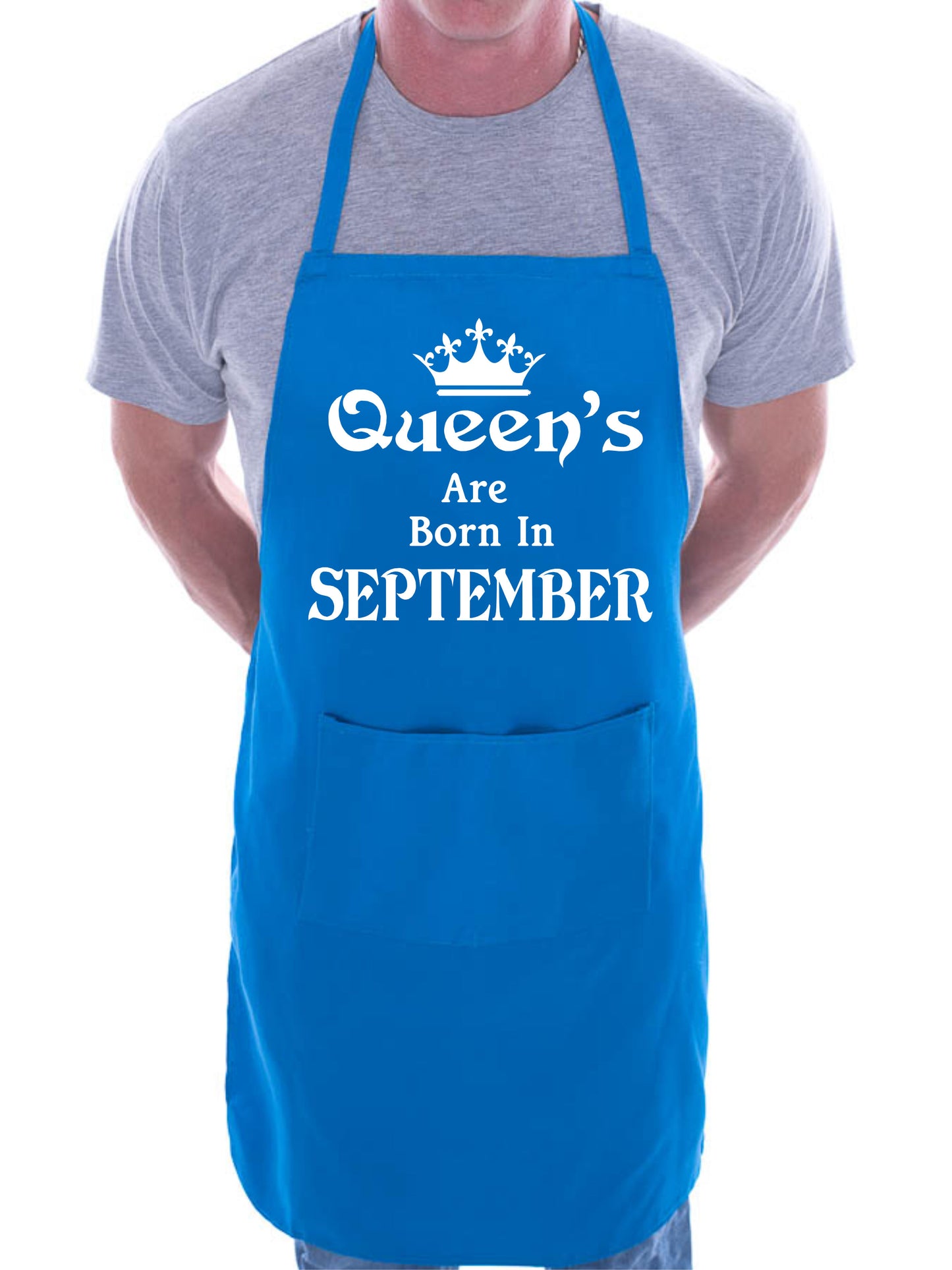 Born In September Birthday Funny Joke BBQ Apron