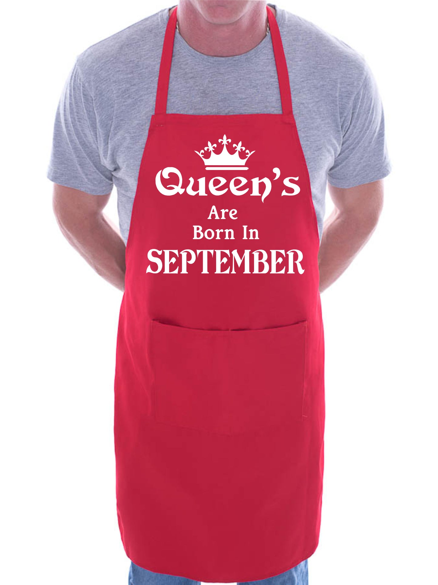 Born In September Birthday Funny Joke BBQ Apron